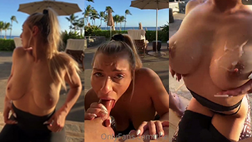 Therealbrittfit Public Blowjob Cum On Tits Video Leaked