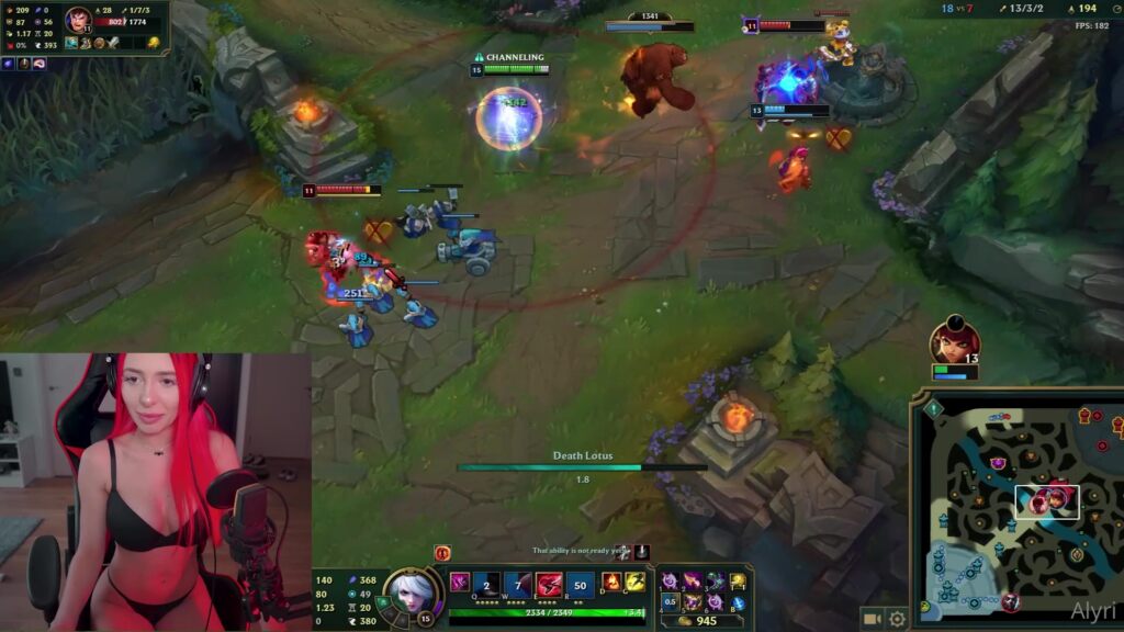Alyri League Of Legends Strip Game With Subs Onlyfans Video